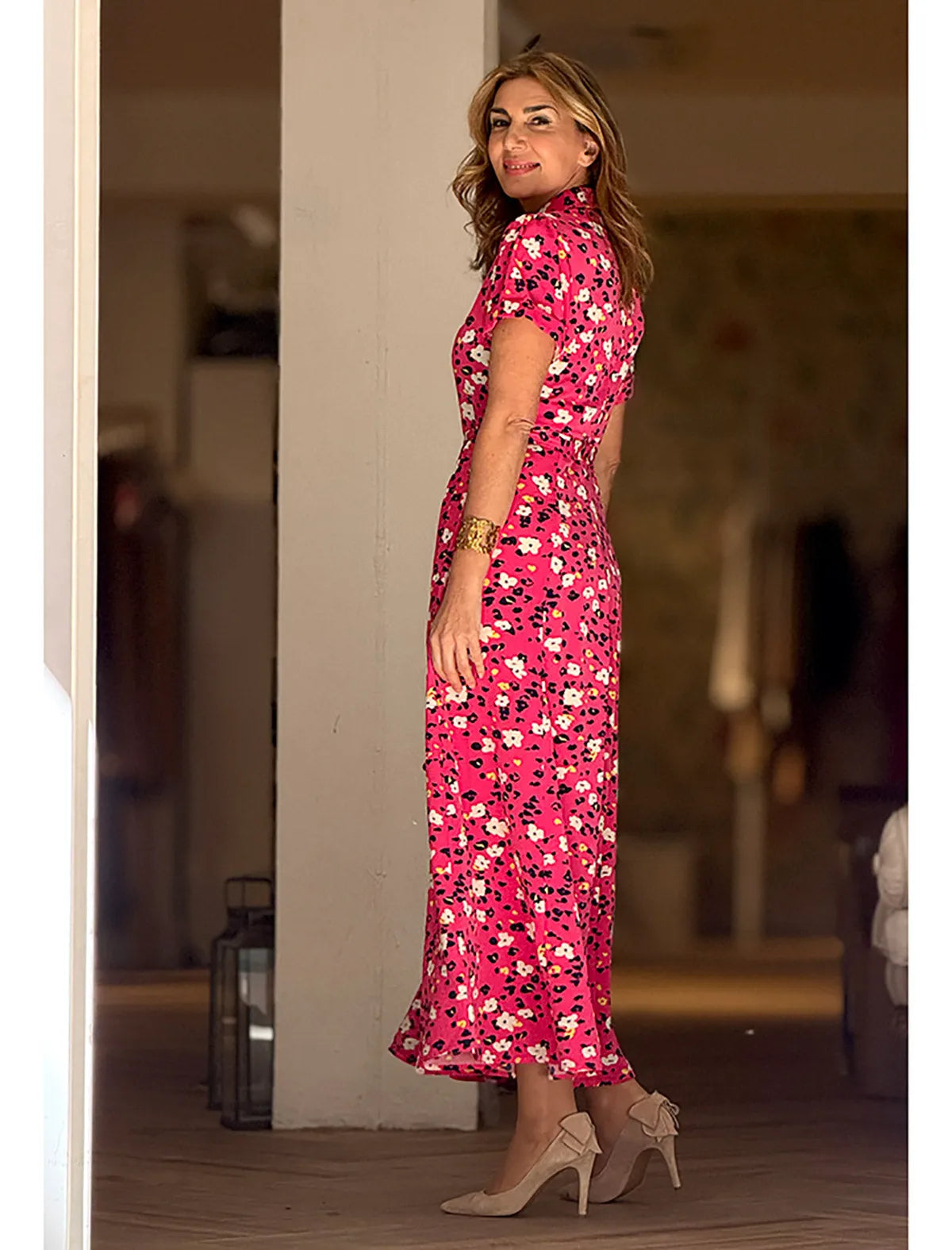 Vestido camisero flowers