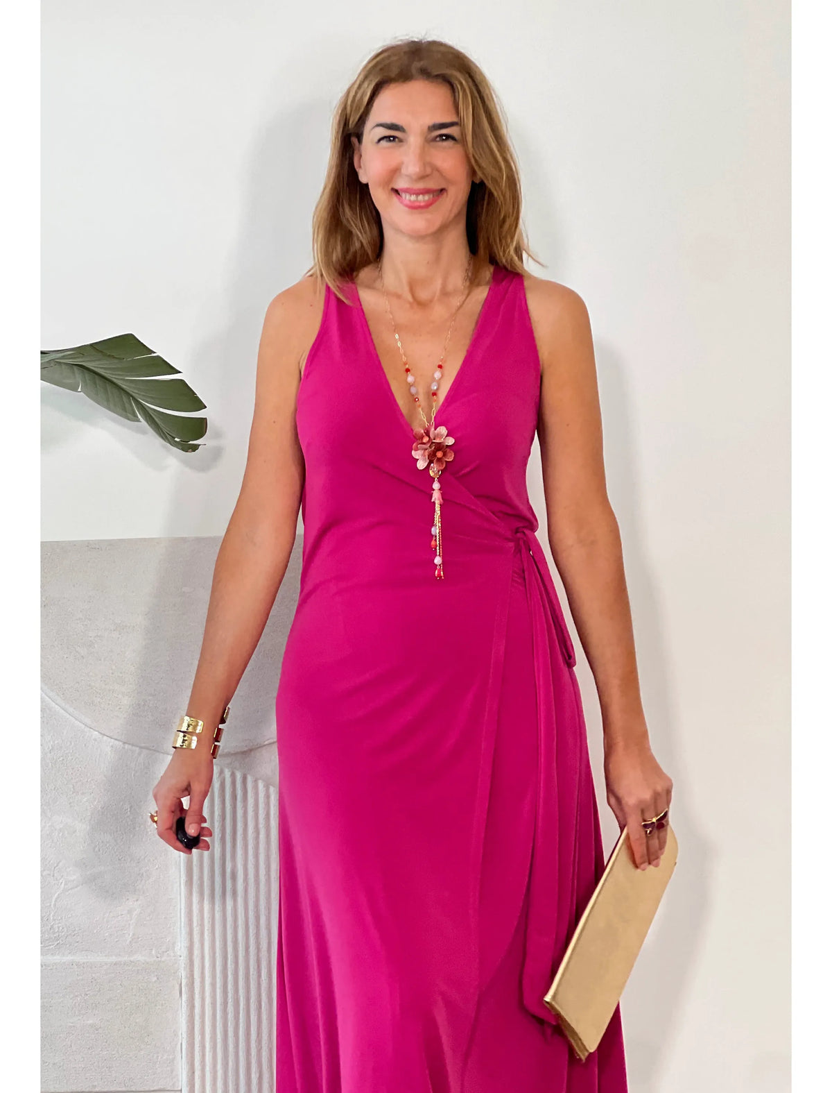 Vestido Muy favorecedor fucsia