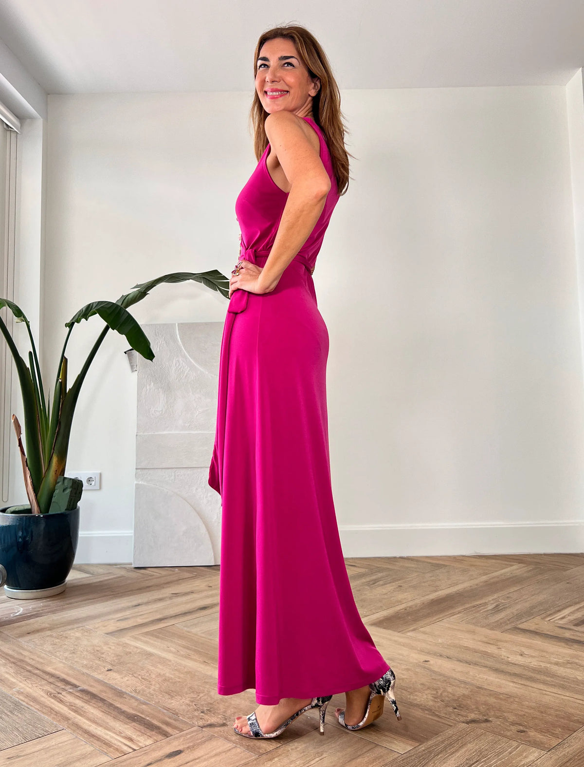 Vestido Muy favorecedor fucsia