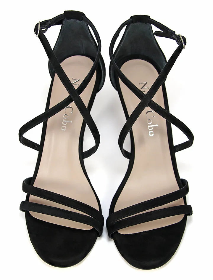 Sandalia cruzada chic negro