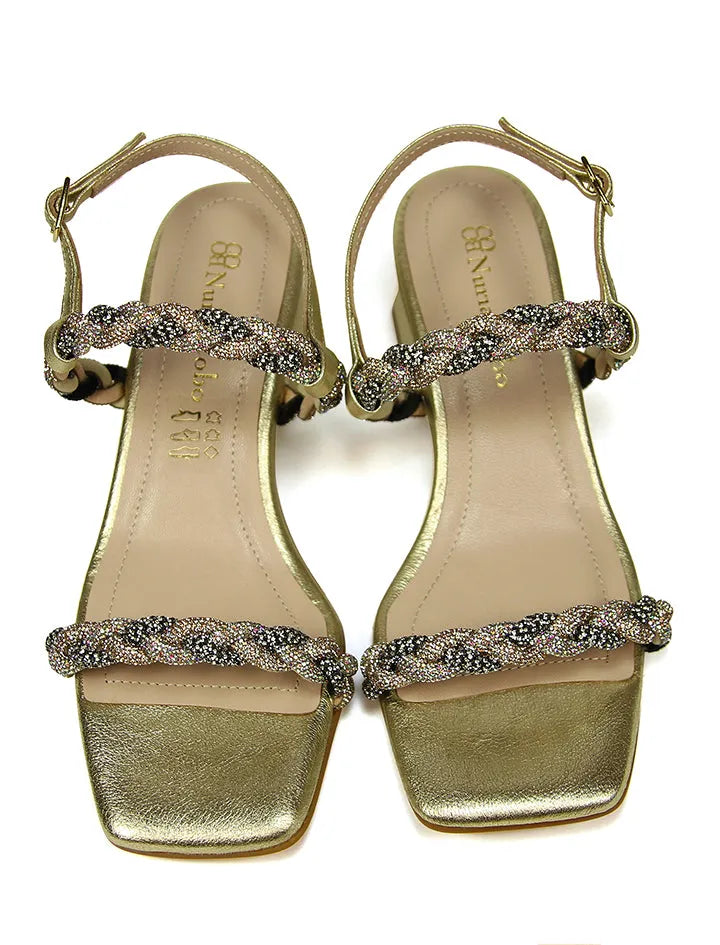 Sandalia Zafiros Oro