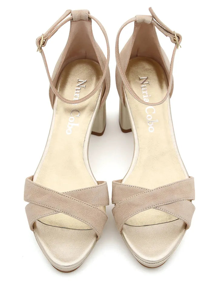 Sandalia Astrid Beige