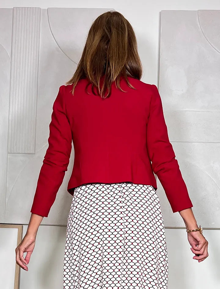 Chaqueta Valerie chic marsala