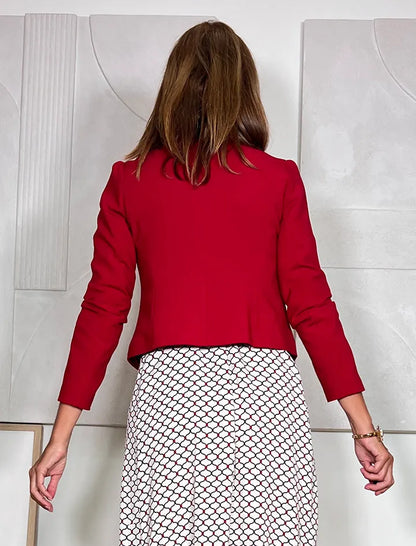 Chaqueta Valerie chic marsala