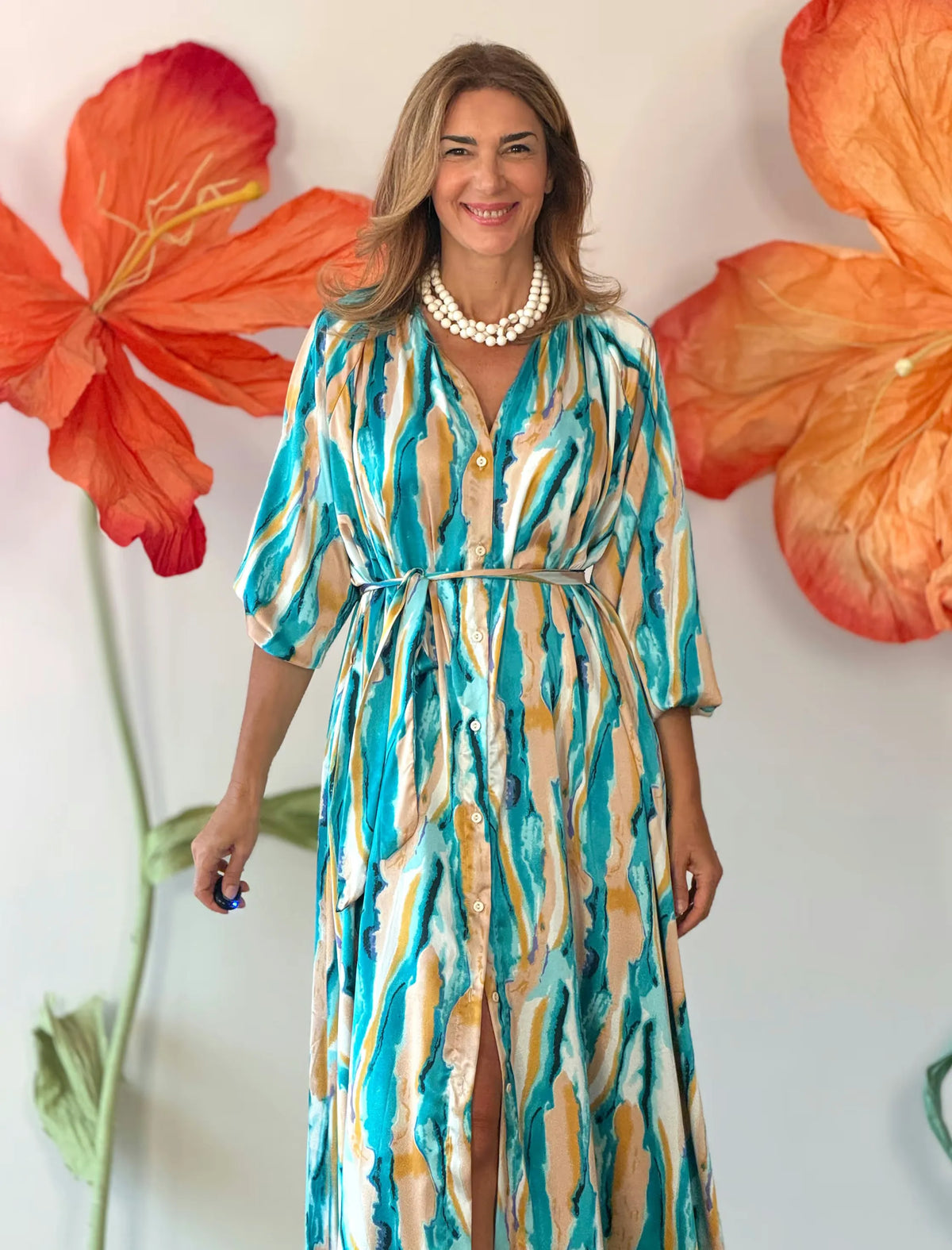 Vestido largo fluido ideal
