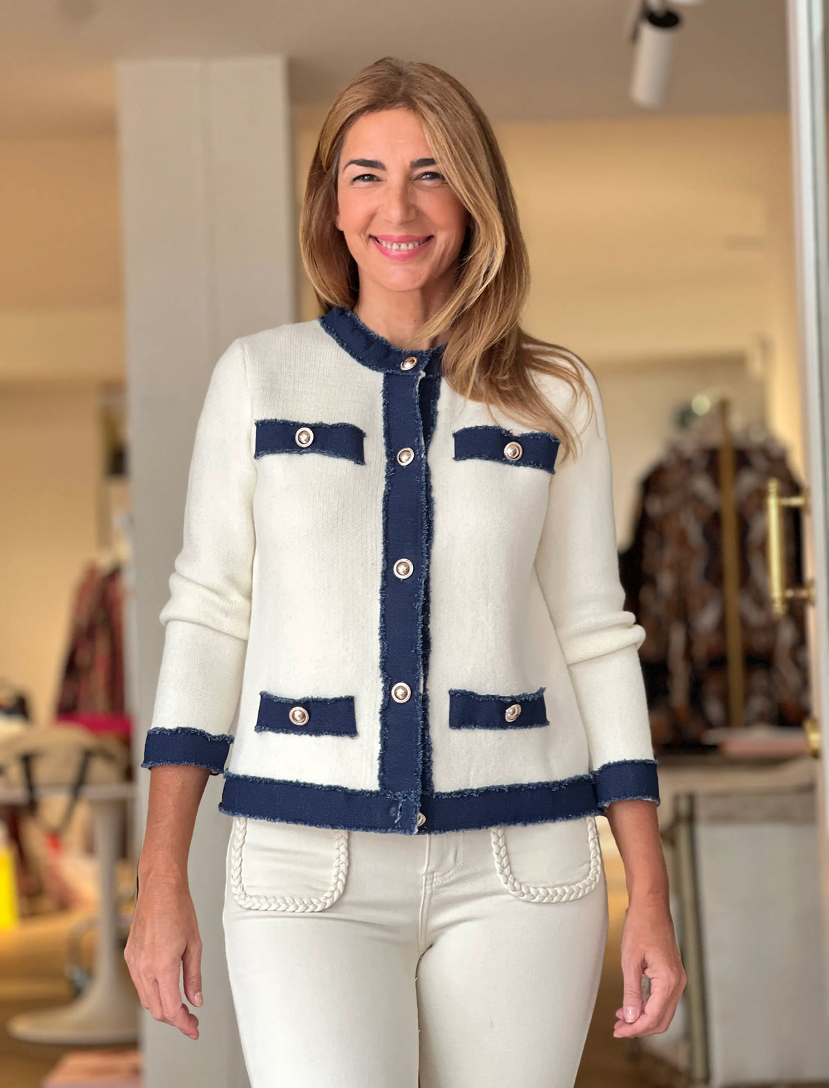 Chaqueta punto denim