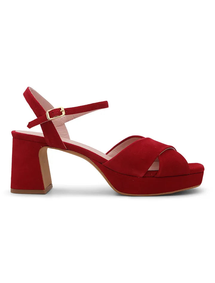Sandalia Más Cómoda Rojo