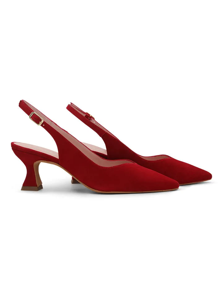 Zapato de salón favorecedor Rojo