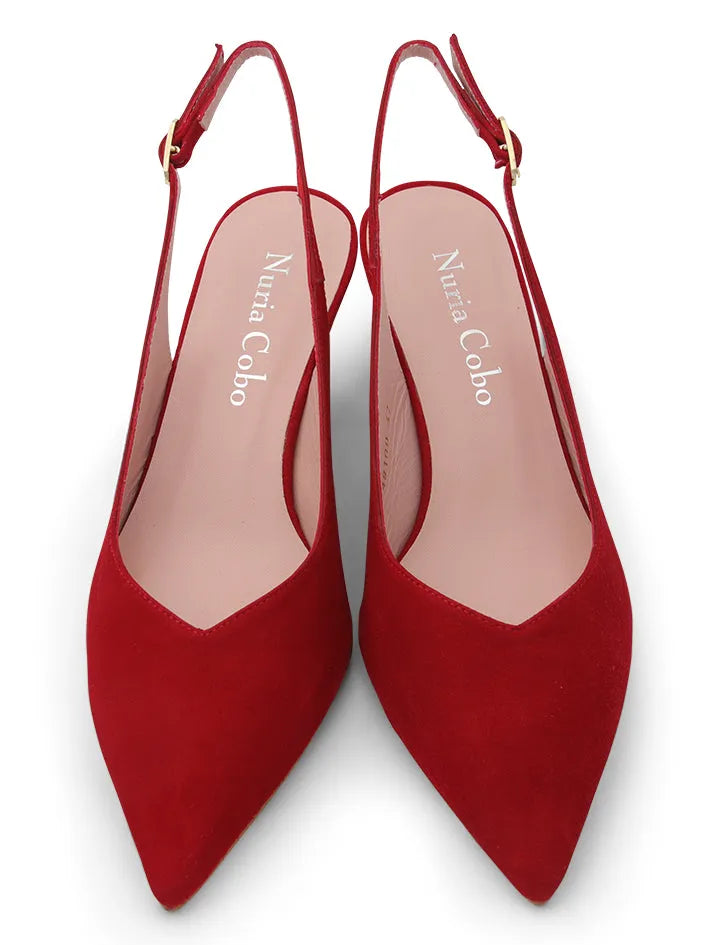 Zapato de salón favorecedor Rojo