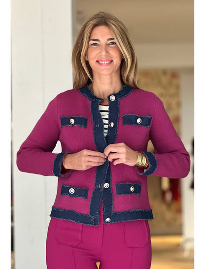 Chaqueta denim fresa