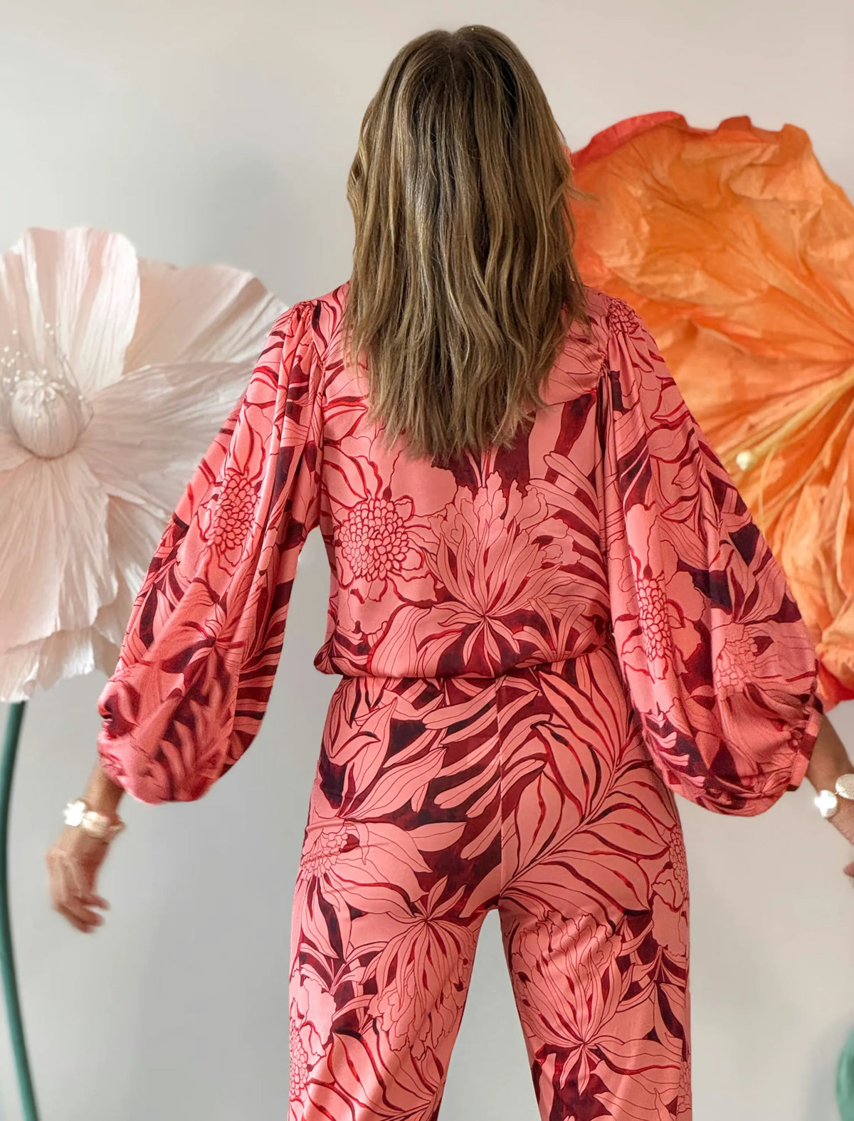 Camisa Rosé mangas espectaculares