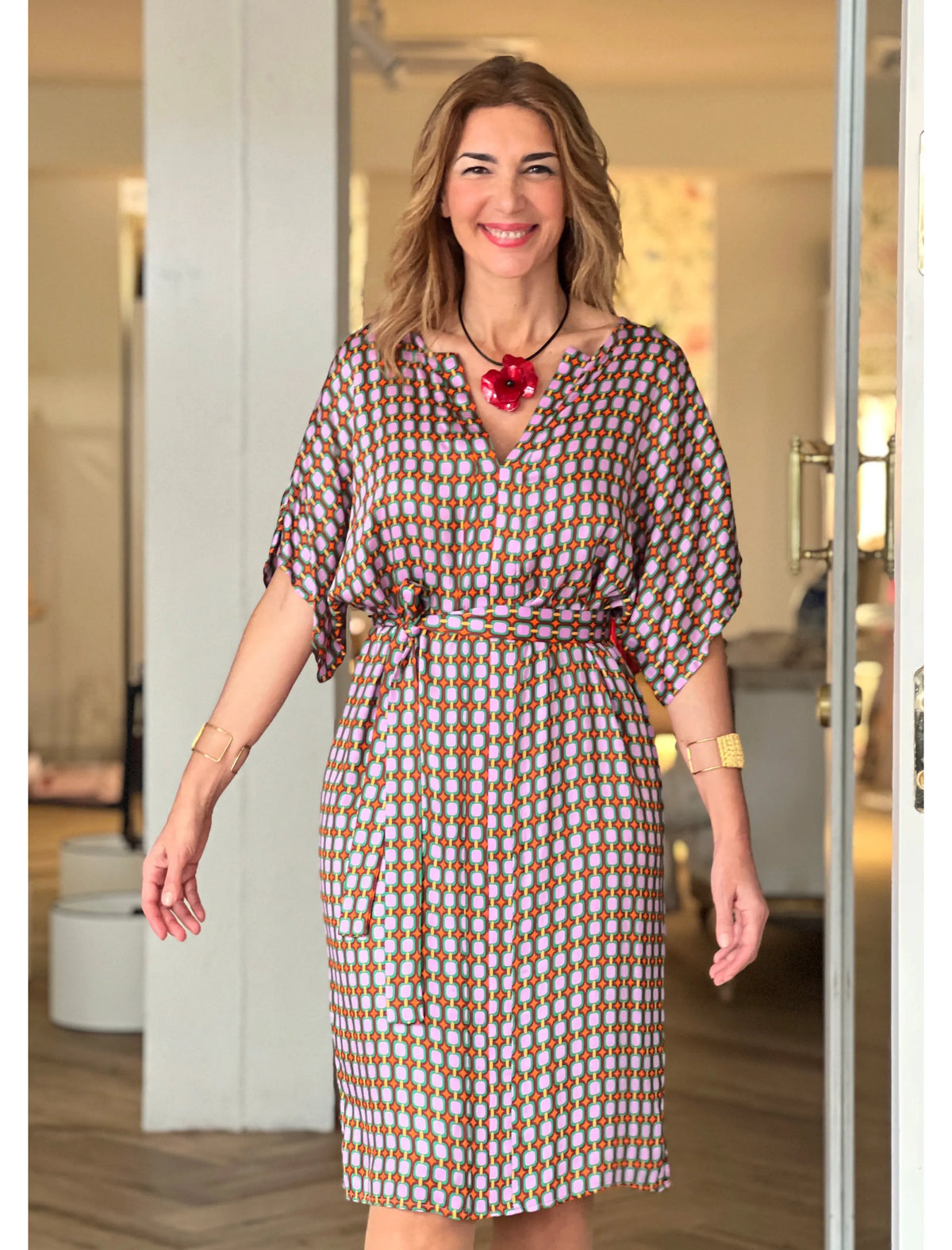 Vestido Kaftán de viscosa fabuloso