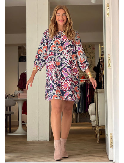 Vestido kaftán floral