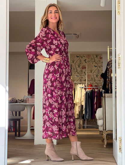 Vestido de flores fluido