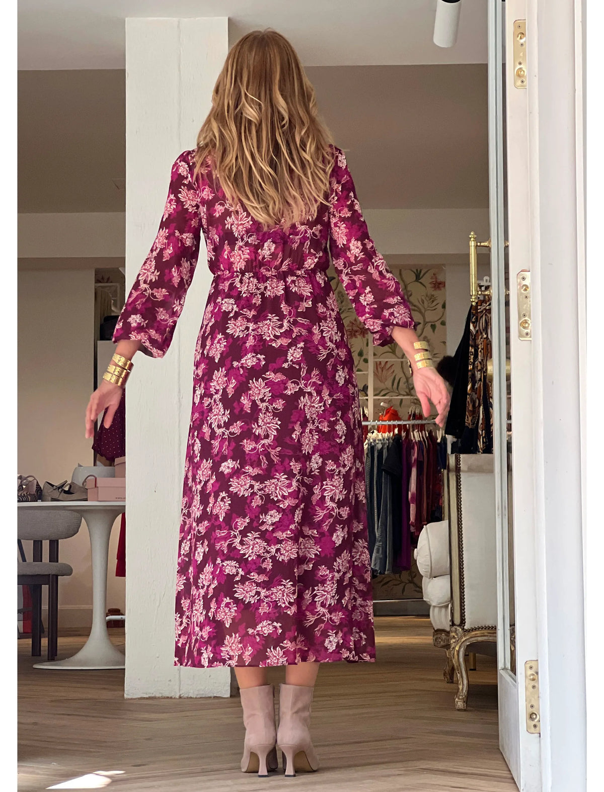 Vestido de flores fluido