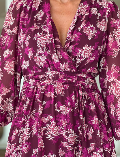 Vestido de flores fluido