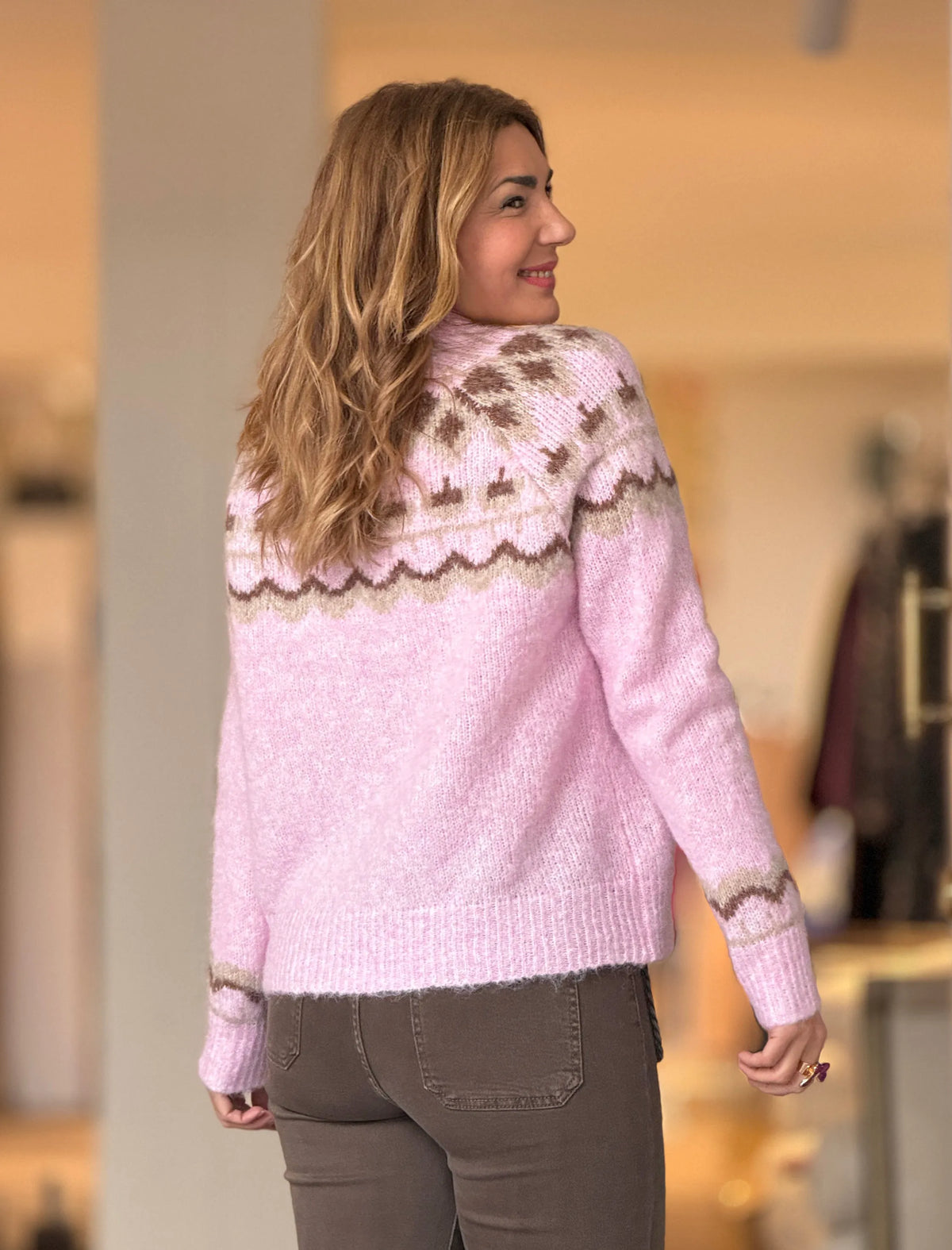 Jersey cenefas rosa