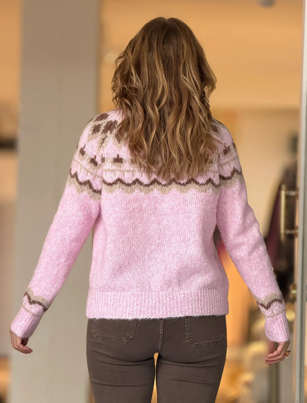 Jersey cenefas rosa