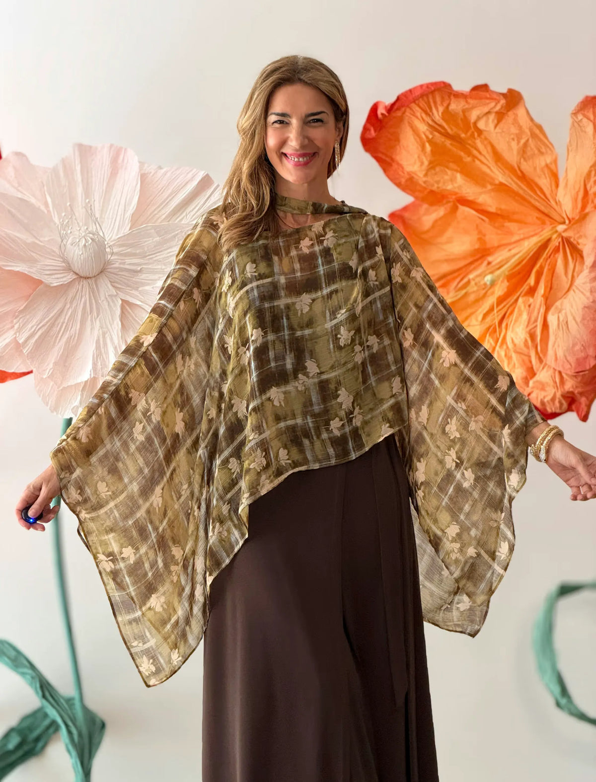 Vestido Muy favorecedor marrón chocolate