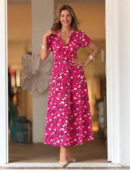 Vestido camisero flowers