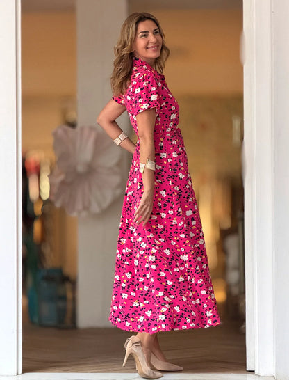 Vestido camisero flowers