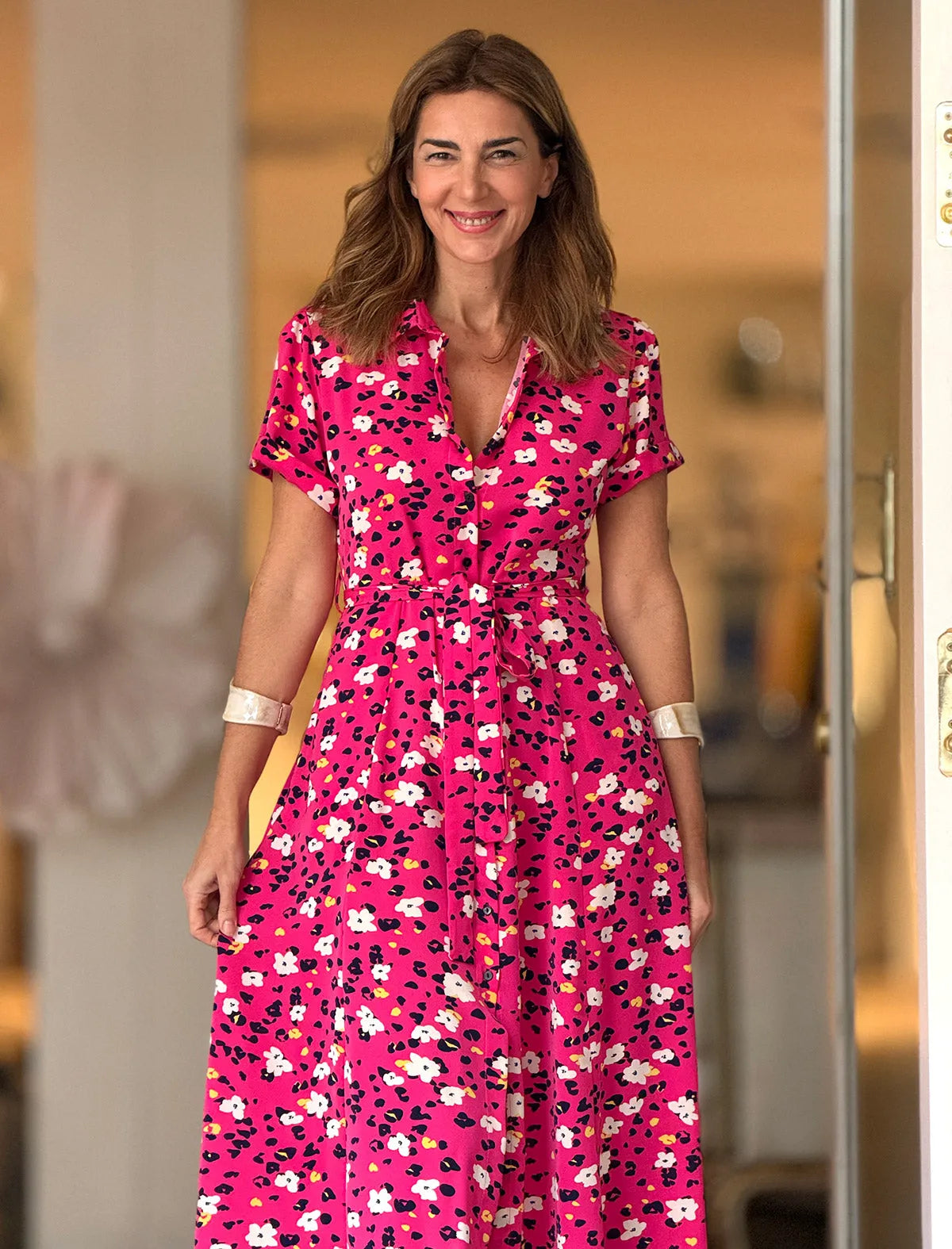 Vestido camisero flowers