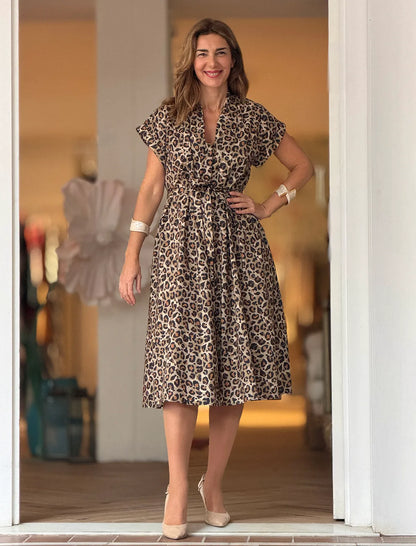 Vestido camisero print