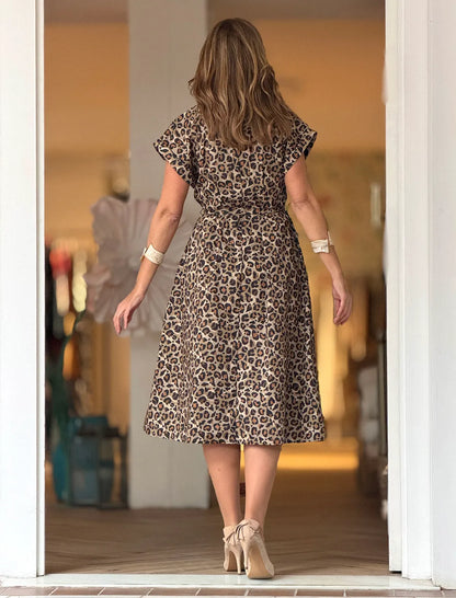 Vestido camisero print