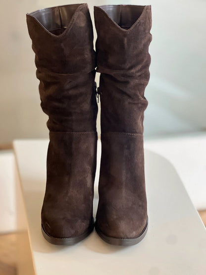 Bota chic Elle marrón chocolate