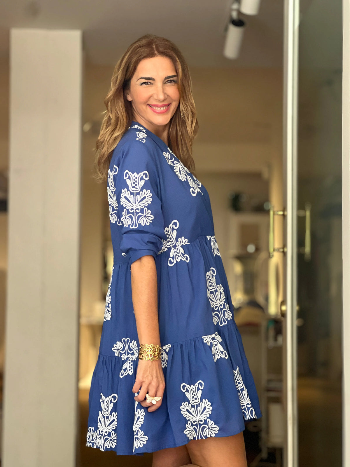 Vestido Bordado Cadeneta Chic