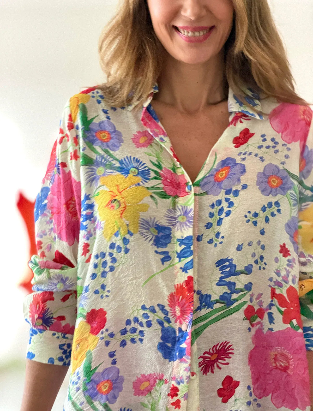 Camisa con estilo floral ideal
