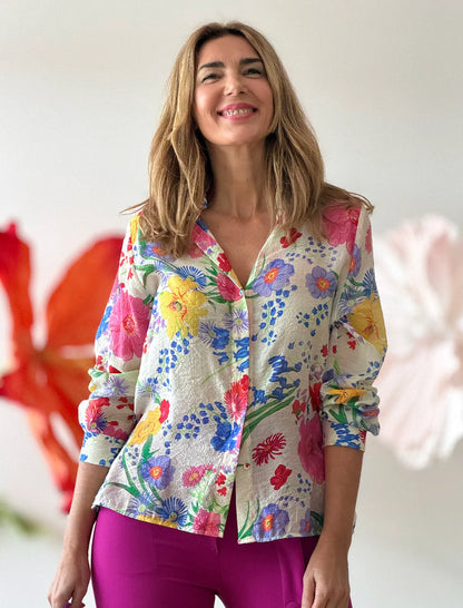 Camisa con estilo floral ideal