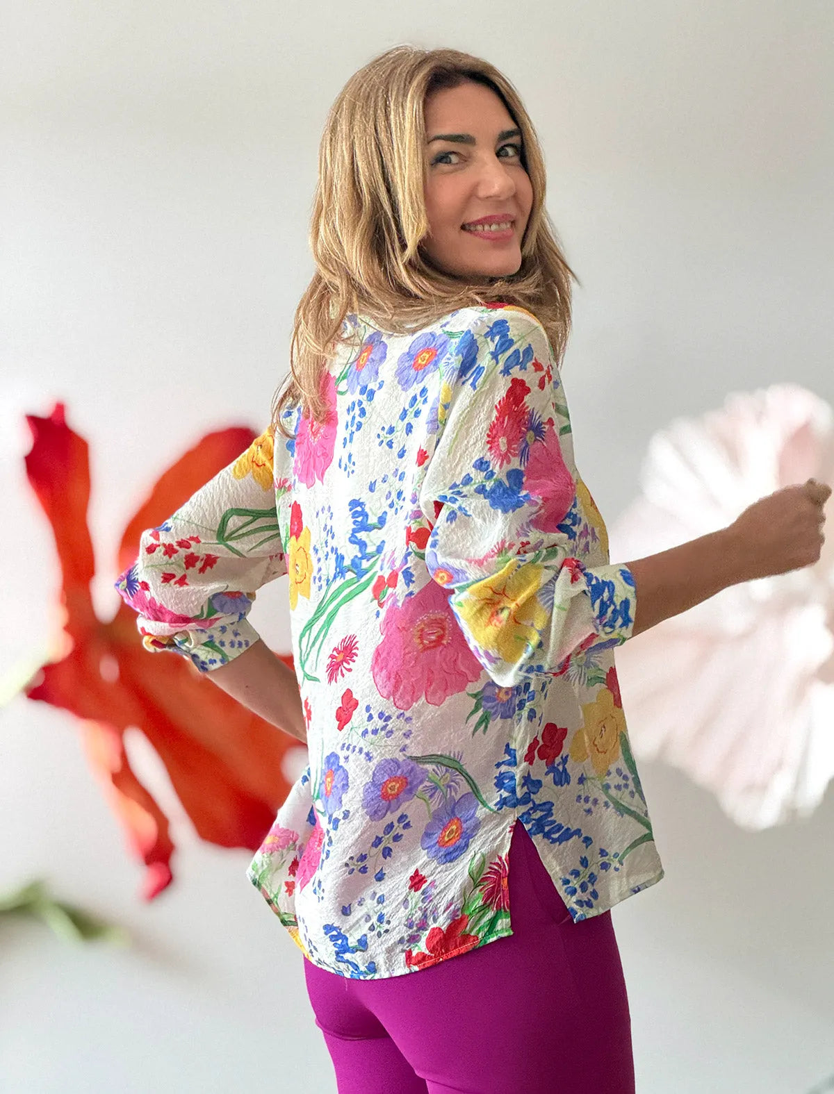 Camisa con estilo floral ideal