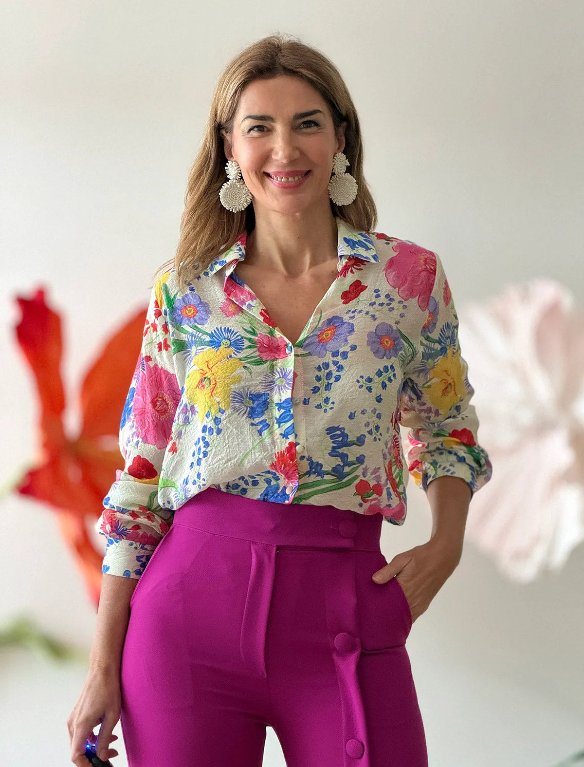 Pantalón más que ideal buganvilla