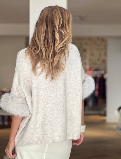 Jersey glamour beige claro