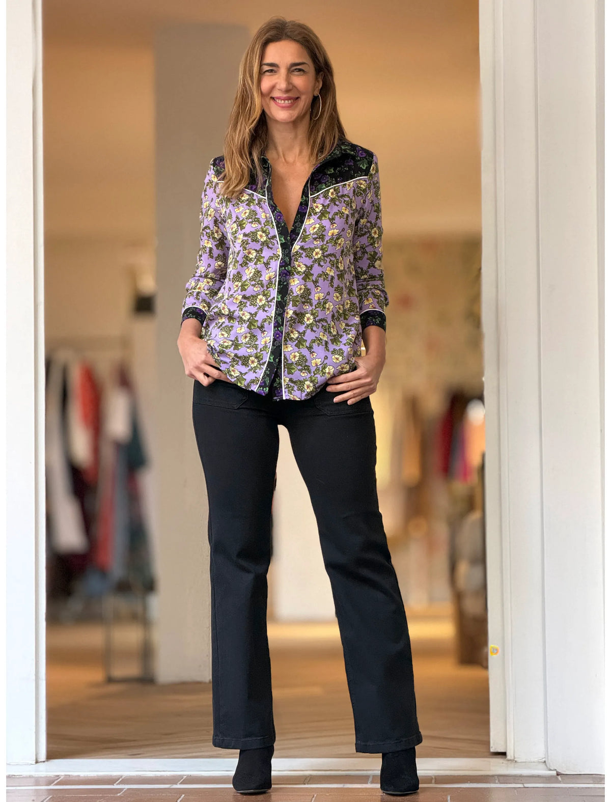 Camisa de flores