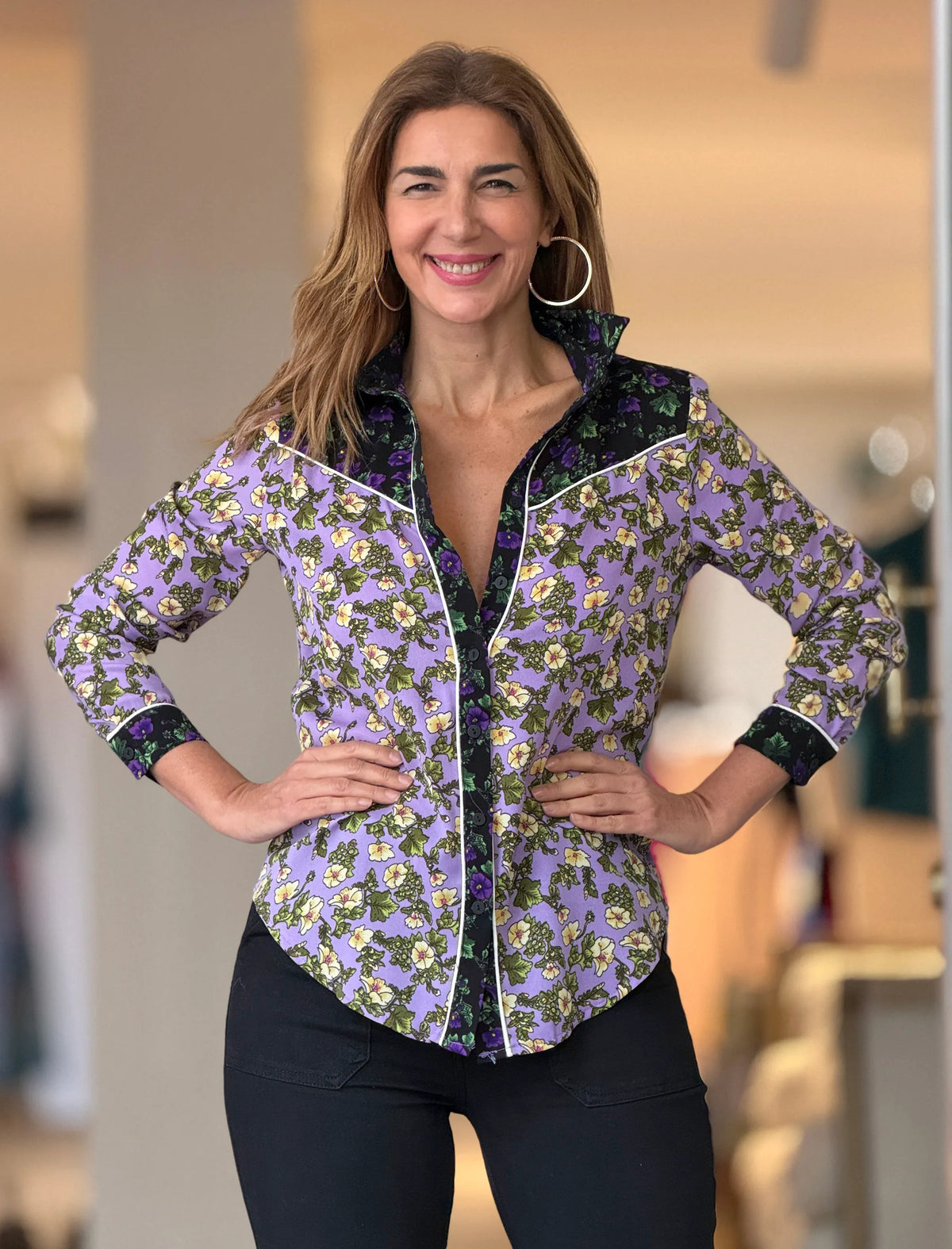 Camisa de flores