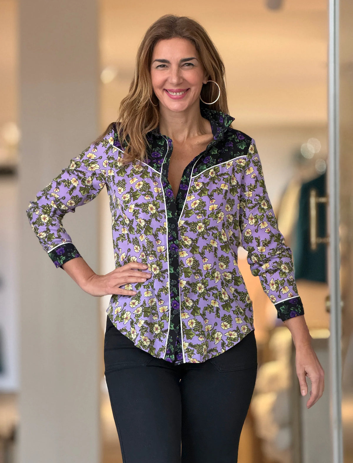 Camisa de flores