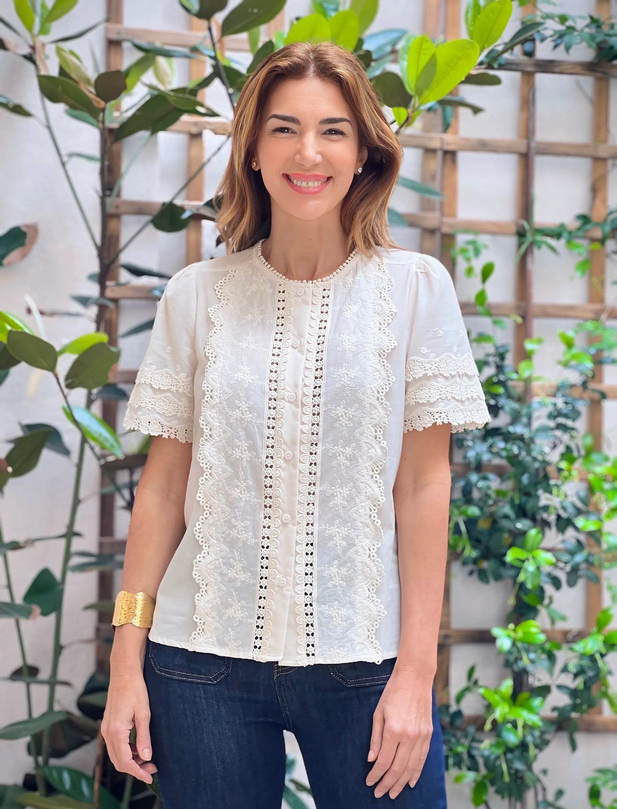 Camisa de encajes ideales