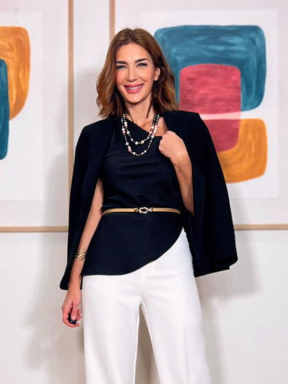 Chaqueta Negra Blazer Slim