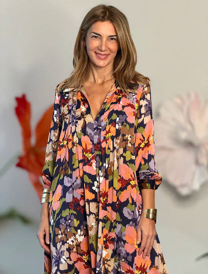 Vestido fluido floreal