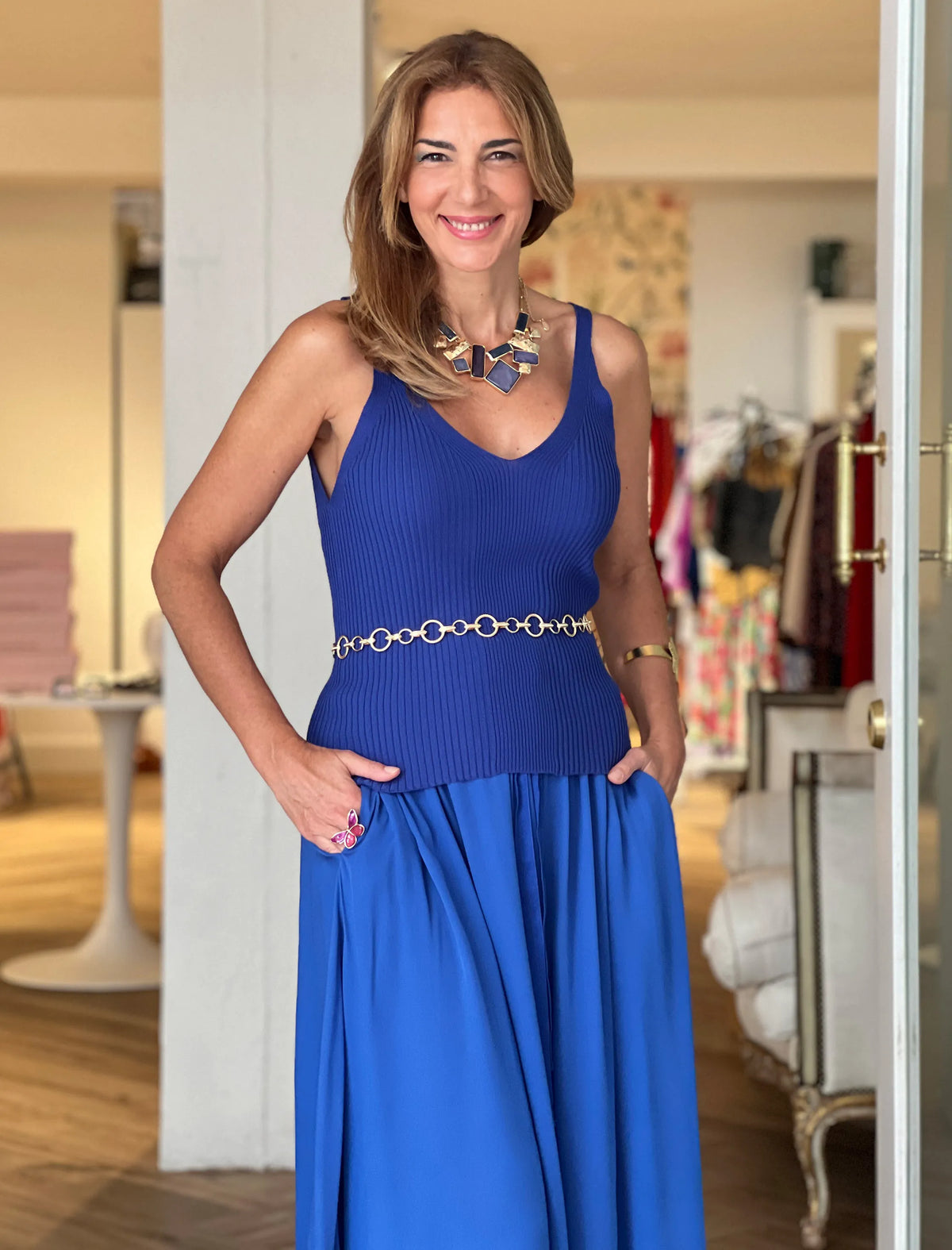 Falda Atmosphere azul