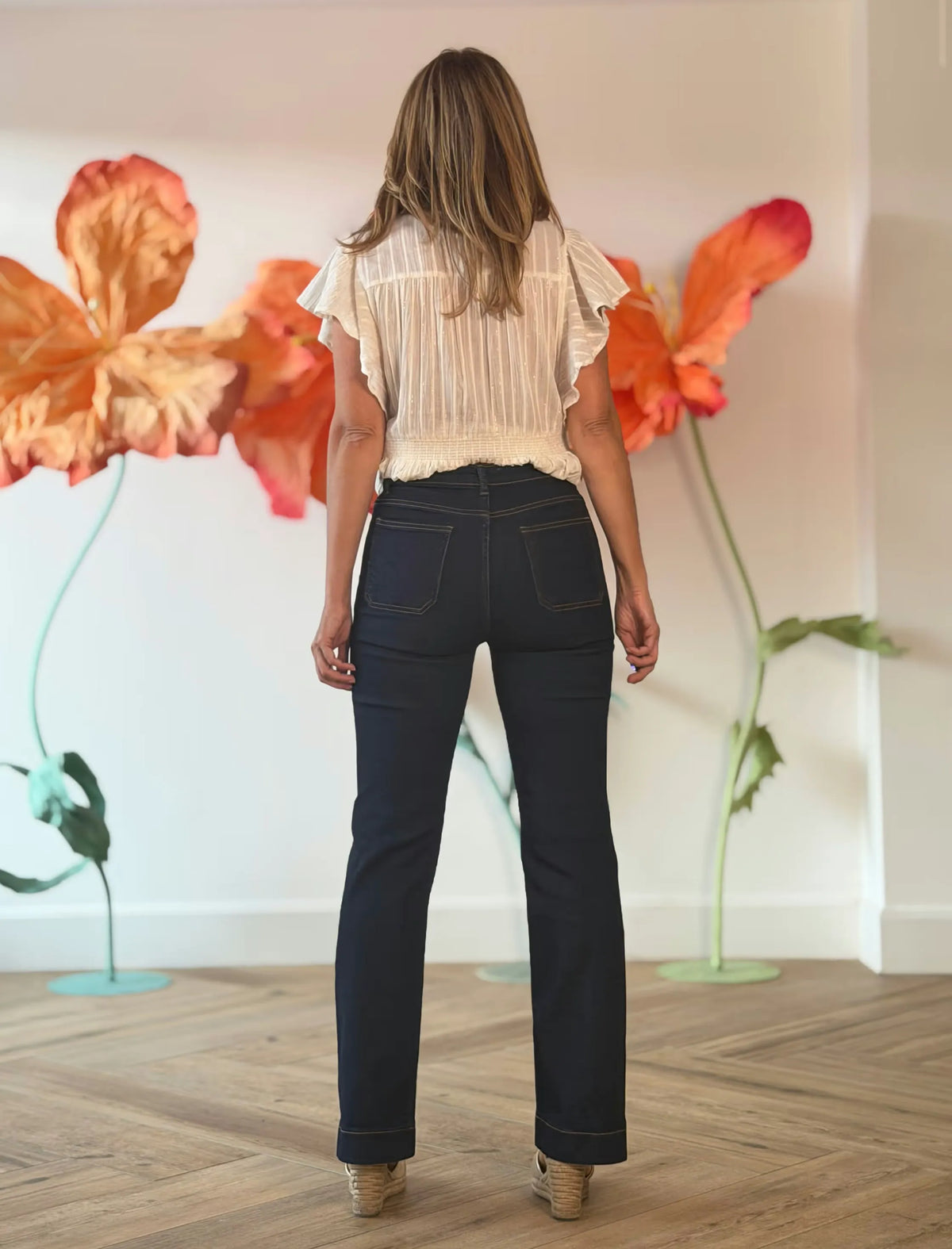 Pantalón vaquero de bolsillos marino