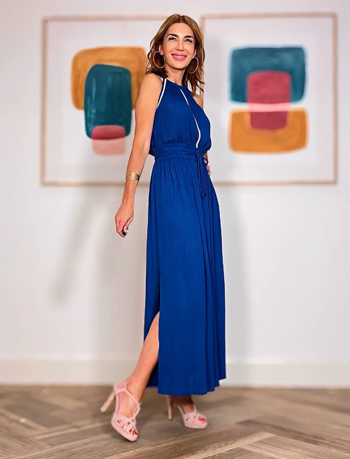 FALDA LINDISIMA DE VISCOSA AZUL