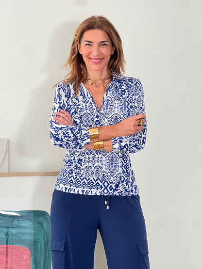 Camisa elástica Ikat