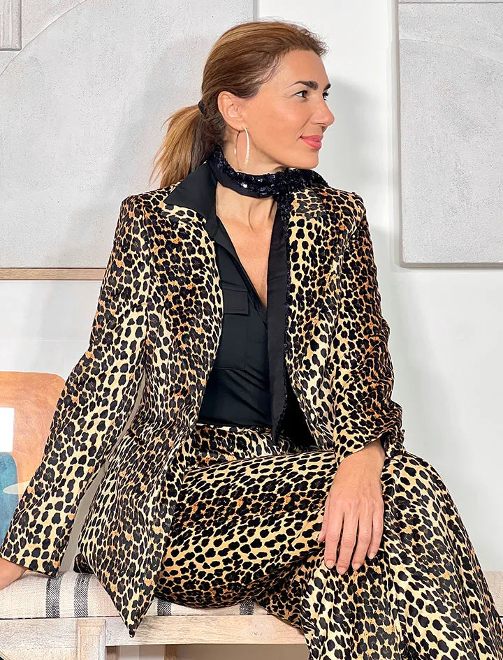 Chaqueta ideal de terciopelo print ÚLTIMA S