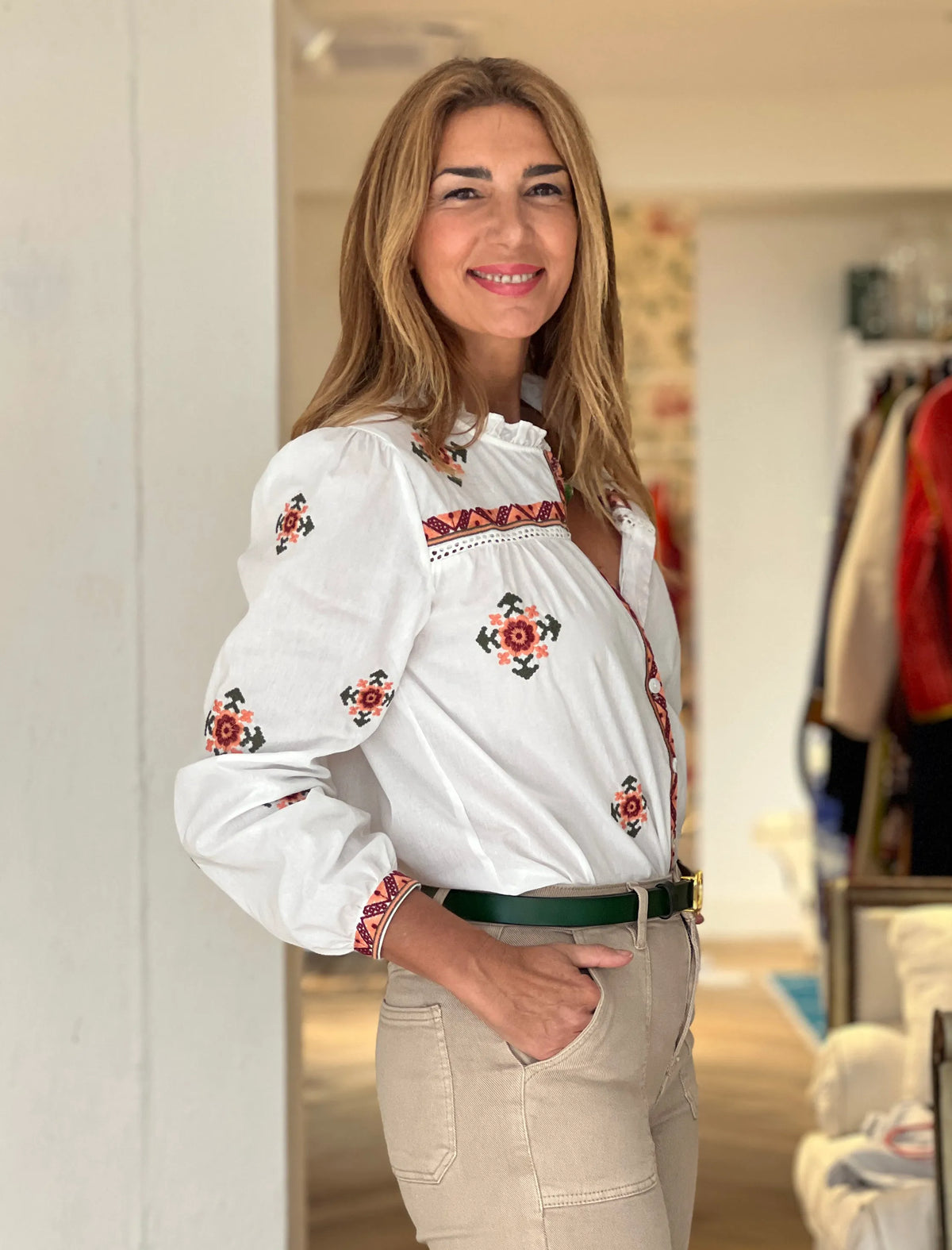 Camisa artesanal Clhoe
