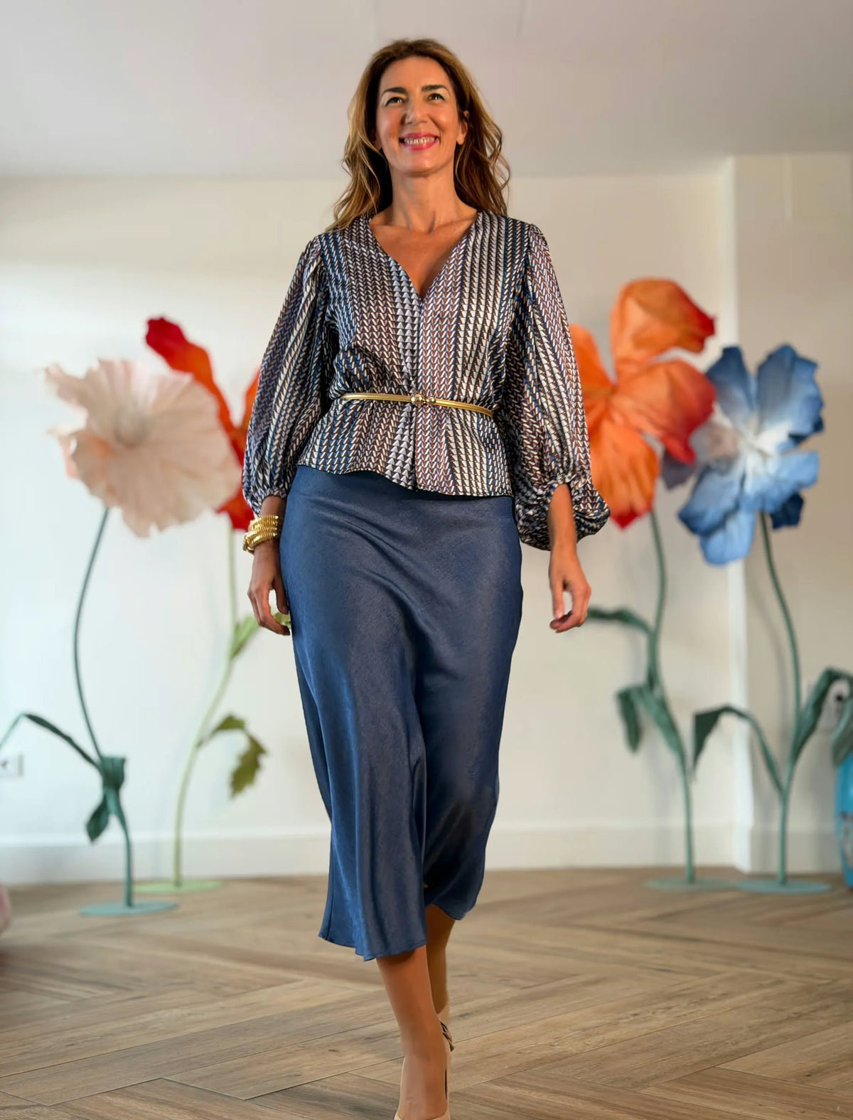 Falda Evasé Jeans