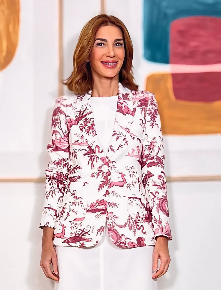Chaqueta Slim toile de jouy