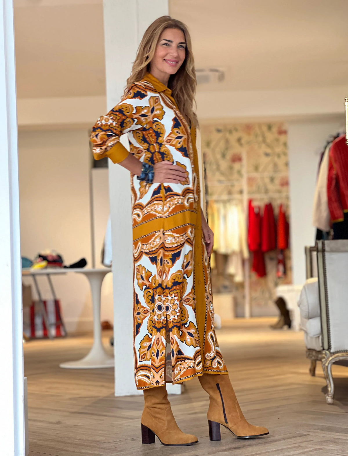 Vestido de viscosa Nuria Carolina